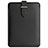 Double Pochette Housse Cuir L04 pour Apple MacBook Pro 15 pouces Noir
