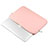 Double Pochette Housse Cuir L16 pour Apple MacBook Pro 13 pouces Retina Rose