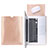 Double Pochette Housse Cuir L17 pour Apple MacBook Air 13 pouces Or