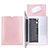 Double Pochette Housse Cuir L17 pour Apple MacBook Air 13 pouces Rose
