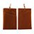 Double Pochette Housse Velour Universel Marron
