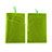 Double Pochette Housse Velour Universel Vert