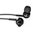 Ecouteur Casque Filaire Sport Stereo Intra-auriculaire Oreillette H09 Noir Petit