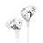 Ecouteur Casque Filaire Sport Stereo Intra-auriculaire Oreillette H24 Argent Petit