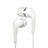 Ecouteur Casque Filaire Sport Stereo Intra-auriculaire Oreillette H33 Blanc Petit