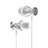 Ecouteur Casque Filaire Sport Stereo Intra-auriculaire Oreillette H34 Argent Petit