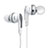 Ecouteur Filaire Sport Stereo Casque Intra-auriculaire Oreillette H23 Blanc Petit