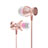 Ecouteur Filaire Sport Stereo Casque Intra-auriculaire Oreillette H34 Rose Petit