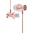 Ecouteur Filaire Sport Stereo Casque Intra-auriculaire Oreillette H34 Rose Petit