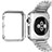 Etui Bumper Luxe Aluminum Metal C01 pour Apple iWatch 3 42mm Argent Petit
