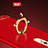 Etui Bumper Luxe Metal et Plastique avec Support Bague Anneau A02 pour Huawei GR5 (2017) Rouge Petit