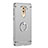 Etui Bumper Luxe Metal et Plastique avec Support Bague Anneau pour Huawei GR5 (2017) Argent Petit