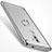 Etui Bumper Luxe Metal et Plastique avec Support Bague Anneau pour Huawei GR5 (2017) Argent Petit