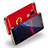 Etui Bumper Luxe Metal et Plastique avec Support Bague Anneau Q04 pour Huawei Mate 9 Rouge
