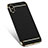 Etui Bumper Luxe Metal et Plastique M01 pour Apple iPhone Xs Noir Petit