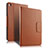 Etui Clapet Portefeuille Livre Cuir avec Clavier pour Huawei MediaPad M5 Pro 10.8 Marron Petit