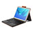 Etui Clapet Portefeuille Livre Cuir avec Clavier pour Huawei MediaPad M5 Pro 10.8 Marron Petit