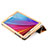 Etui Clapet Portefeuille Livre Cuir L01 pour Huawei Mediapad T2 7.0 BGO-DL09 BGO-L03 Or Petit