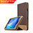 Etui Clapet Portefeuille Livre Cuir L03 pour Huawei MediaPad T3 8.0 KOB-W09 KOB-L09 Marron