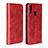 Etui Clapet Portefeuille Livre Cuir L05 pour Huawei Honor 10 Lite Rouge