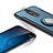 Etui Contour Silicone et Plastique Mat avec Support Bague Anneau pour Huawei Mate 10 Lite Bleu Petit