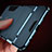 Etui Contour Silicone et Plastique Mat avec Support pour OnePlus 5T A5010 Bleu Petit