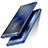 Etui Contour Silicone et Vitre Transparente Mat R02 pour Samsung Galaxy Note 8 Duos N950F Bleu Petit