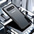 Etui Contour Silicone et Vitre Transparente Miroir pour Samsung Galaxy S10 Noir Petit