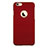 Etui Plastique Rigide avec Trou Mat pour Apple iPhone 6S Plus Rouge Petit