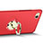 Etui Plastique Rigide Mat avec Support Bague Anneau A02 pour Xiaomi Mi 5C Rouge Petit
