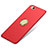 Etui Plastique Rigide Mat avec Support Bague Anneau A02 pour Xiaomi Mi 5C Rouge Petit