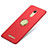 Etui Plastique Rigide Mat avec Support Bague Anneau A02 pour Xiaomi Redmi Note 3 Rouge Petit