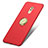 Etui Plastique Rigide Mat avec Support Bague Anneau A05 pour Huawei Honor 6X Pro Rouge Petit