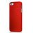 Etui Plastique Rigide Mat pour Apple iPhone 5S Rouge