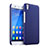 Etui Plastique Rigide Mat pour Huawei Y6 Bleu