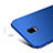Etui Plastique Rigide Mat pour Samsung Galaxy J7 Plus Bleu Petit