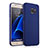 Etui Plastique Rigide Mat pour Samsung Galaxy S7 G930F G930FD Bleu