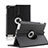 Etui Portefeuille Cuir Rotatif pour Apple iPad 4 Noir