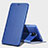 Etui Portefeuille Livre Cuir L01 pour Samsung Galaxy Note 4 Duos N9100 Dual SIM Bleu Petit
