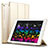 Etui Portefeuille Livre Cuir L02 pour Apple iPad Pro 10.5 Or