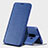 Etui Portefeuille Livre Cuir L02 pour Samsung Galaxy S9 Plus Bleu Petit