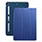 Etui Portefeuille Livre Cuir L05 pour Apple iPad Mini Bleu Petit