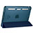 Etui Portefeuille Livre Cuir L05 pour Apple iPad Mini Bleu Petit