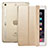 Etui Portefeuille Livre Cuir L05 pour Apple iPad Mini Or