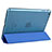 Etui Portefeuille Livre Cuir L06 pour Apple iPad Mini 2 Bleu Petit