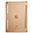 Etui Portefeuille Livre Cuir L06 pour Apple iPad Mini 4 Marron Petit