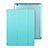 Etui Portefeuille Livre Cuir pour Apple iPad 4 Bleu Ciel