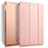 Etui Portefeuille Livre Cuir pour Apple iPad Air 2 Or Rose Petit
