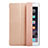 Etui Portefeuille Livre Cuir pour Apple iPad Air 2 Or Rose Petit