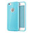 Etui Silicone avec Trou Souple Couleur Unie pour Apple iPhone 6S Plus Bleu Ciel Petit